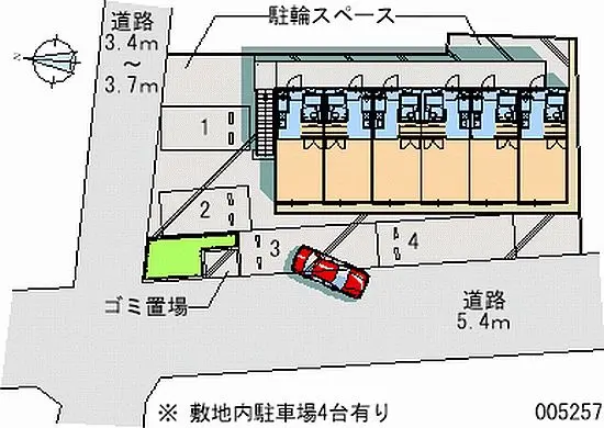 ★手数料０円★名古屋市中村区大秋町２丁目　月極駐車場（LP）